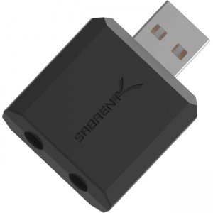 Sabrent USB to 2 X 3.5mm Audio Stereo Splitter AU-2X35-PK100 AU-2X35