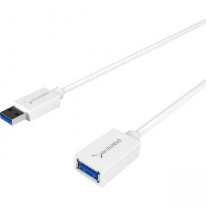 Sabrent 22AWG USB 3.0 Extension Cable - A-Male to A-Female [White] 6 Feet CB-306W-PK50 CB-306W