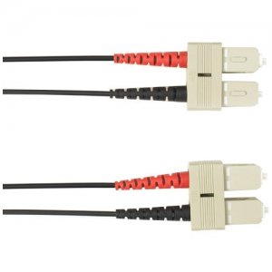 Black Box Duplex Fiber Optic Patch Network Cable FOCMR62-010M-SCSC-BK