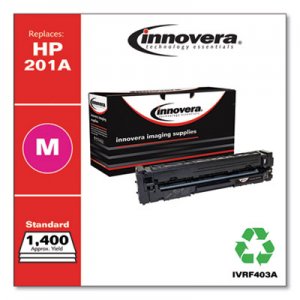 Innovera Remanufactured CF403A (201A) Toner, 1400 Page-Yield, Magenta IVRF403A