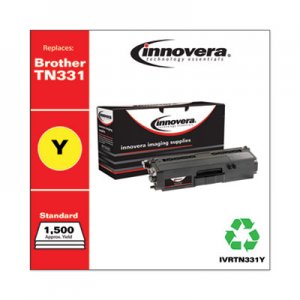 Innovera Remanufactured TN331Y Toner, 1500 Page-Yield, Yellow IVRTN331Y