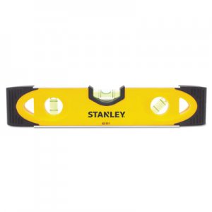 Stanley 9" Magnetic Shock Resistant Torpedo Level, 9", Plastic BOS43511 43-511