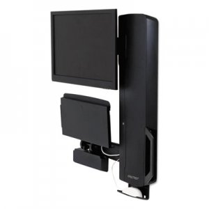 Ergotron StyleView Sit-Stand Vertical Lift For High Traffic Areas, Black ERG61081085 61-081-085