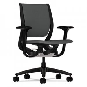 HON Purpose Upholstered Flexing Task Chair, Iron Ore/Black HONRW101ONCU19 HR1W.ABLK.H.ON.CU19.T