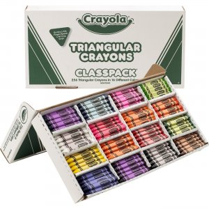 Crayola Triangular Anti-roll Crayons 52-8039 CYO528039