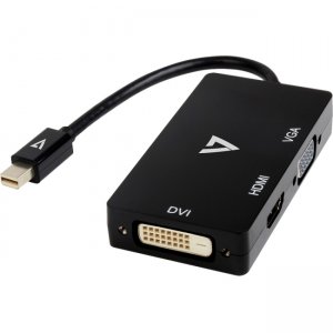 V7 Mini DisplayPort Adapter (m) to VGA, HDMI or DVI (f) V7MDP-VGADVIHDMI-1N
