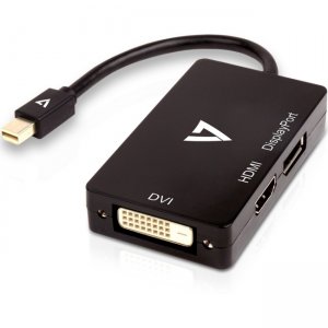 V7 Mini DisplayPort Adapter (m) to DisplayPort, HDMI or DVI (f) V7MDP-DPDVIHDMI-1N