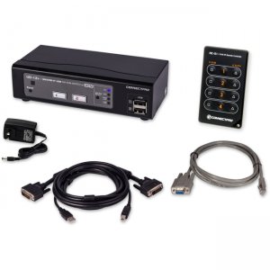 Connectpro KIT - 2-Port USB DVI KVM Switch UD-12-PLUS-KIT-10I UD-12+