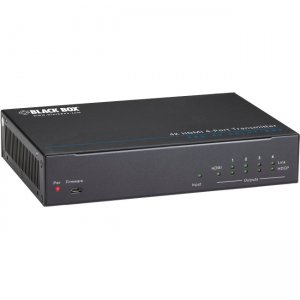 Black Box Video Extender - 4K HDMI, IR, RS-232, 4-Port Transmitter AVS-HDB-4TX