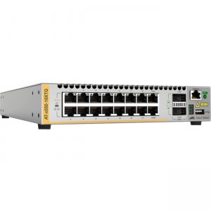 Allied Telesis 16-port 1G/10G BaseT Stackable Switch with 2 QSFP Ports AT-X550-18XTQ-10 x550-18XTQ