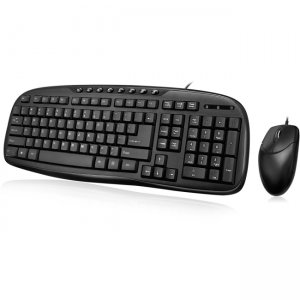 Adesso EasyTouch Desktop USB Multimedia Keyboard and Mouse Combo AKB-133CB