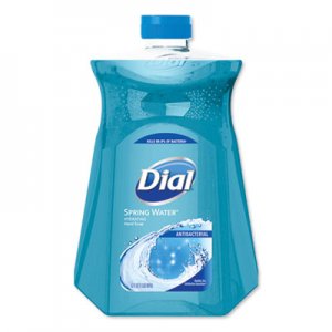 Dial Antimicrobial Liquid Hand Soap, Spring Water, 50 oz Bottle DIA17010EA