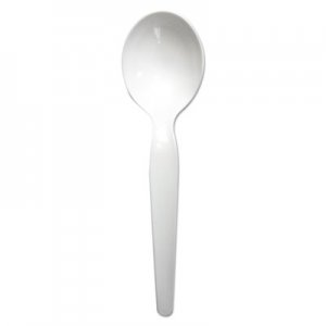 Boardwalk Heavyweight Polystyrene Cutlery, Soup Spoon, White, 1000/Carton BWKSOUPHWPSWH SOUPHWPSWH