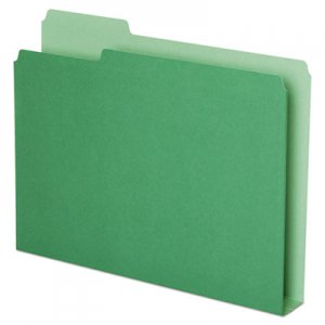 Pendaflex Double Stuff File Folders, 1/3 Cut, Letter, Green, 50/Pack PFX54457 54457