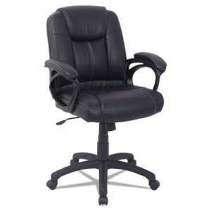 Alera Alera CC Series Executive Mid-Back Leather Chair, Black ALECC4219F