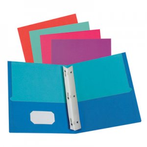 Oxford Twisted Twin Smooth Pocket Folder w/Fasteners, Letter, Assorted, 10/PK, 20 PK/CT OXF51276 51276