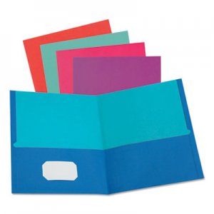 Oxford Twisted Twin Textured Pocket Folders, 8 1/2 x 11, Assorted, 10/PK, 20 PK/CT OXF51274 51274EE
