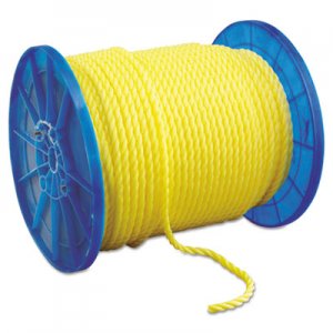 Hooven Allison Monofilament Twisted Yellow Poly Rop, 1/2" x 600ft HVN35016000600R 350160-YEL-00600-R0285
