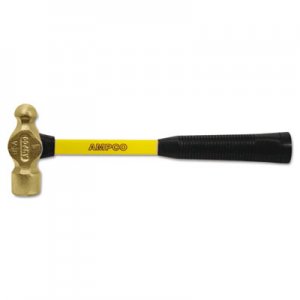 Ampco Safety Tools Engineers Ball Peen Hammer, 2lb, Fiberglass Handle AMOH4FG 065-H-4FG