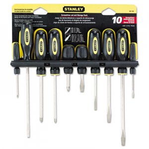 Stanley Tools 10-Piece Standard Fluted Screwdriver Set, Phillips/Slotted BOS60100 60-100