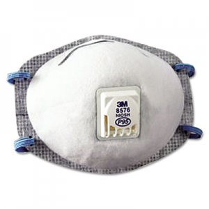 3M N95 Particulate Respirator, Half Facepiece, Oil Resistant, Fixed Strap MMM8576 8576