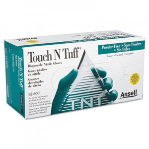 AnsellPro Touch N Tuff Nitrile Gloves, Teal, Size 8 1/2 - 9, 100/Box ANS92600859 012-92-600-8.5