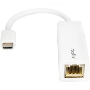 Rocstor Premium USB-C to Gigabit 10/100/1000 Network Adapter - White Y10A173-W1