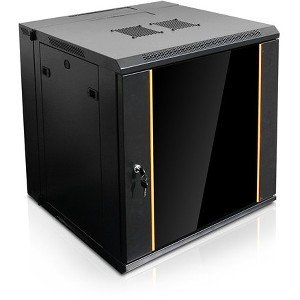 Claytek 12U 550mm Depth Swing-out Wallmount Server Cabinet with 1U Tray WMZ1255-SFH25