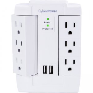 CyberPower Professional 6 Outlets Surge Suppressor/Protector CSP600WSURC2