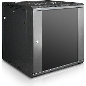 Claytek 12U 600mm Depth Wallmount Server Cabinet with 1U 24-port Cat6 Patch Panel WM1260-PP24C6
