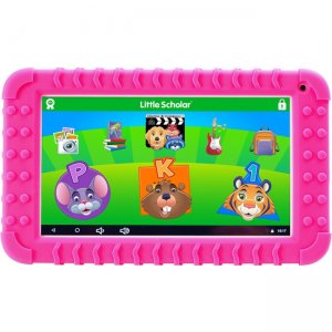 School Zone Little Scholar Mini 7" Tablet with Pink Bumper 08612