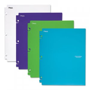 Five Star Snap-In Plastic Folder, 20 Sheets, 8 1/2 x 11, Assorted, Snap Closure, 2/Set MEA73264 73264