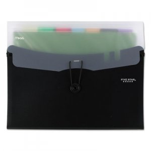 Five Star Horizontal Expanding File with 7 Removable Pockets, 10 1/4" x 13", Black MEA73945 73945