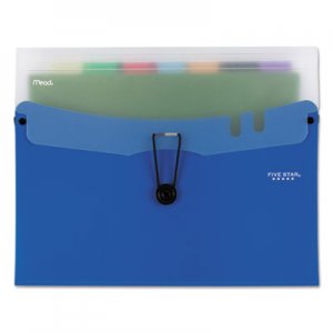 Five Star Horizontal Expanding File with 7 Removable Pockets, 10 1/4" x 13", Blue MEA73942 73942