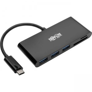 Tripp Lite USB 3.1 Gen 1 USB-C Portable Hub/Adapter, Black U460-003-3AMB