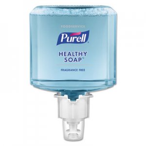PURELL Foodservice HEALTHY SOAP Fragrance-Free Foam, 1200 mL, For ES6 Dispensers, 2/CT GOJ647302 6473-02