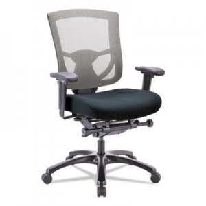 Tempur-Pedic by Raynor 600 Mesh-Back Multifunction Chair, Black Fabric Seat/Slate Mesh EUTTP600GY TP600GY