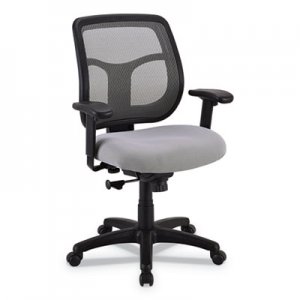Eurotech Apollo Mid-Back Mesh Chair, Silver Seat/Silver Back EUTMT9400SR MT9400SR