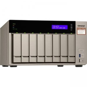 QNAP Powerful NAS with AMD RX-421BD Quad-Core APU and PCIe Expandability TVS-873e-8G-US TVS-873E
