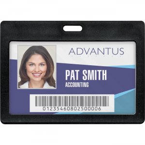Advantus Horizontal Rigid ID Badge Holder 97065 AVT97065
