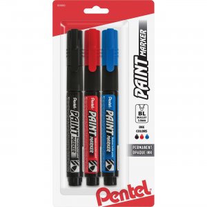 Pentel Opaque Bullet Tip Paint Markers MMP20BP3M PENMMP20BP3M