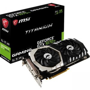 MSI Nvidia GPU Graphic Card 3DP HDMI DVI-D G1070TT8 GTX 1070 Ti Titanium 8G