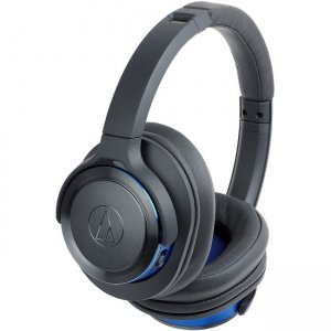 Audio-Technica Solid Bass Wireless Over-Ear Headphones with Built-in Mic & Control ATH-WS660BTGBL ATH-WS660BT