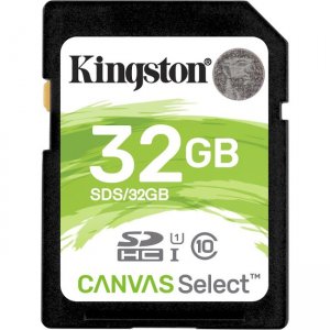 Kingston Canvas Select 32GB SDHC Card SDS/32GB