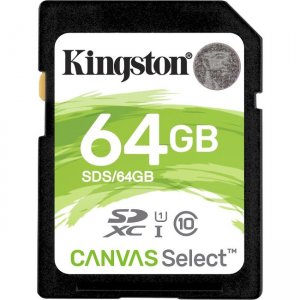 Kingston Canvas Select 64GB SDXC Card SDS/64GB