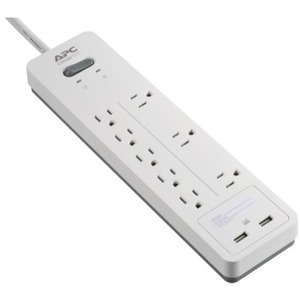 APC by Schneider Electric SurgeArrest Home/Office 8-Outlet Surge Suppressor/Protector PH8U2W
