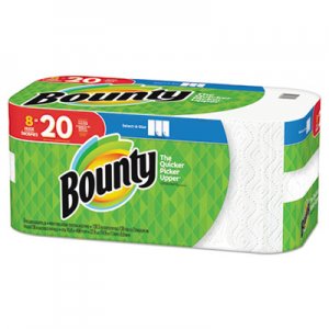 Bounty Select-a-Size Paper Towels, 2-Ply, White, 5.9 x 11, 138 Sheets/Roll, 8 Rolls/PK PGC74800