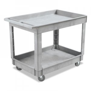 Boardwalk Utility Cart, Two-Shelf, Plastic Resin, 24w x 40d, Gray BWK4024UCGRA 3485207