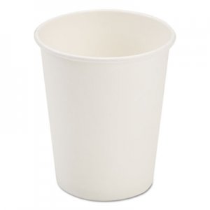 Pactiv Dopaco Paper Hot Cups, 8 oz, White, 50/Bag, 20 Bags/Carton PCTD8HCW D8HCW