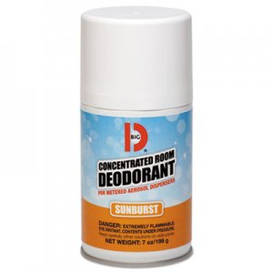 Big D Metered Concentrated Room Deodorant, Sunburst Scent, 7 oz Aerosol, 12/Carton BGD464 046400